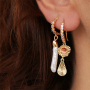 Make the most beautiful trendy earrings with brass charms!