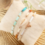 Summer jewellery with tube shell beads