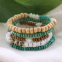 Get to work with wood beads and make beautiful bracelets