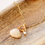 Necklaces and earrings with the latest collection of shell pendants: