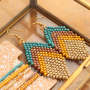This is how you make bracelets and earrings with Miyuki seed beads: 