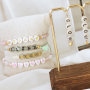 Need some inspiration? Easily make these bracelets yourself with acrylic letter beads: