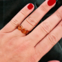 DIY: this is how you make trendy rings from top facet tube beads:
