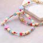 Read here how to make cheerful bracelets with the sea life and flower acrylic beads 