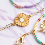 Create summery jewellery with DQ European metal flower charms and connectors 