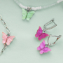 Make your own jewellery with these colourful butterfly charms and connectors
