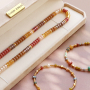 Get creative with rondelle and disc beads in beautiful fall colours