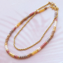 Get creative with rondelle and disc beads in beautiful fall colours