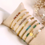 Use these round top faceted beads for a beautiful bracelet collection