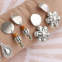 Earring inspiration with metal beads and charms