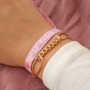 Use this beautiful ribbon for your bracelet collection