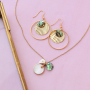 Summer jewellery with shell pendants