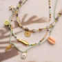 Ideas to create a beach look with metal beads and charms