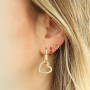 Create elegant earrings with brass TQ metal earrings