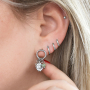 Create stylish earrings with stainless steel earrings with pin
