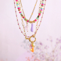 Jewellery inspiration with colourful Resin Mano fico pendants