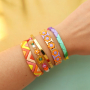 Get creative with tile beads for the most beautiful bracelets