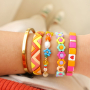 Get creative with tile beads for the most beautiful bracelets