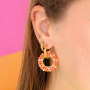 Get creative with earring components with glass seed beads
