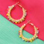 Get creative with earring components with glass seed beads