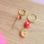 Create cheerful earrings with stainless steel earrings creole with eyelet