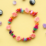 Get inspired! Making bead bracelets with a colourful twist.