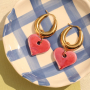 Create unique earrings, necklaces, and bracelets with DQ Greek ceramic heart