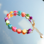 Create a cheerful collection with shell beads