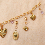 Create cheerful necklaces and bracelets with stainless steel heart charms