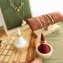 Create a beautiful jewellery presentation with wooden displays