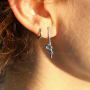 Inspiration time with stainless steel earrings