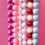 Create a trendy jewellery collection with round acrylic beads