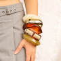 Get inspired with resin and metal bracelets