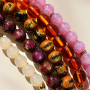 Mix & match: make autumn-style necklaces with acrylic beads