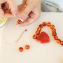 Mix & match: make autumn-style necklaces with acrylic beads