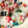 Jewellery making with glass beads and ceramic beads
