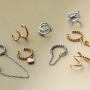 Statement collection with BY31&reg; earcuffs with loop(s) and spiral earrings