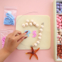 Statement necklaces with silicone beads