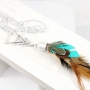 These jewellery with beautiful feathers are totally trendy and super fun to make yourself!