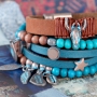 Be inspired: the most beautiful jewellery made of Copper Blue Platina Designer Quality metal and beautiful beads!