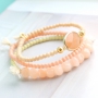 Musthave bracelets in pastel colours with opaque glassbeads 