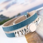 New Cuoio bracelets fashion made of Nubuck leather and Polaris elements 