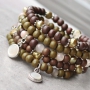 This jewellery is made with our new winter colours wooden beads for a new look!