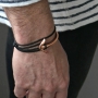 Create cool winter jewellery for men with our natural stone beads, DQ metal and leather