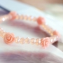 This summer look is made with the best beads in beautiful peach & coral shades. Love it!