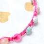 Acrylic beads are very colourful, so also very nice to use in jewellery and accessories for children