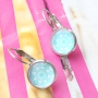 These trendy jewellery with basic Dutch design cabochons are super fun!