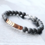 Modern-minimalistic jewellery with hematite beads for him and her