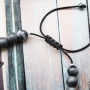 Men&rsquo;s jewellery with skull beads, hematite beads and natural stone beads