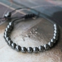 Men&rsquo;s jewellery with skull beads, hematite beads and natural stone beads